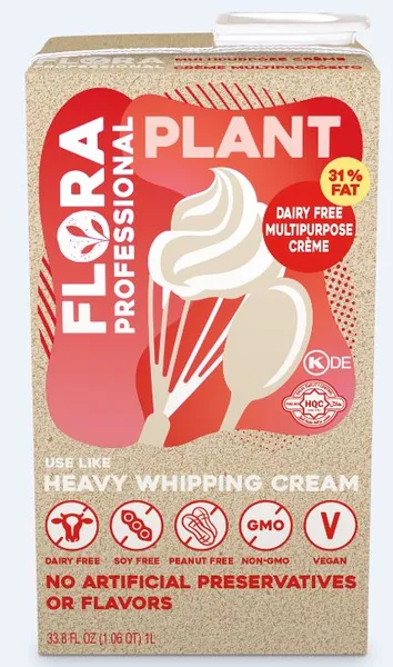 Augu tauku baze saldais krējums FLORA 31 %, 1l