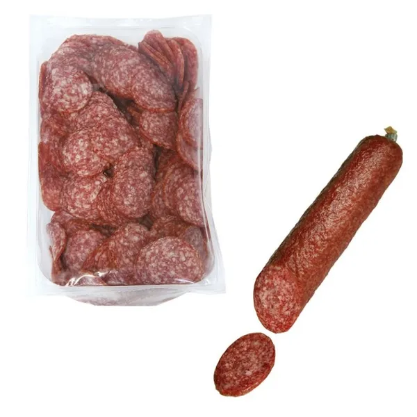 Auksti kūpināts Pica salami šķēlēs 800g BIOVELA