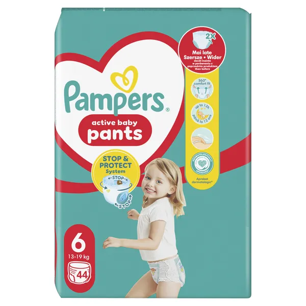 Autiņbiksītes-biksītes PAMPERS Pants, Jumbo Pack, 6. izmērs, 44 gab.