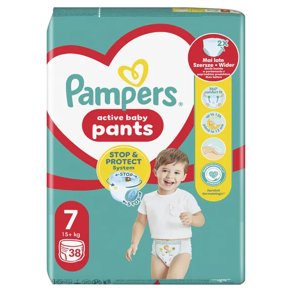Autiņbiksītes-biksītes PAMPERS Pants, Jumbo Pack, 7. izmērs, 38 gab.