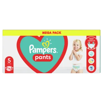 Autiņbiksītes-biksītes PAMPERS Pants, Mega Pack, 5. izmērs, 96 gab.