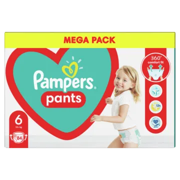 Autiņbiksītes-biksītes PAMPERS Pants, Mega Pack, 6. izmērs, 84 gab.