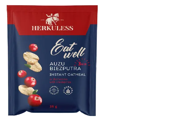 Pārslas Herkuless ārti pagat.auzu biezp.ar dzērvenēm 35g