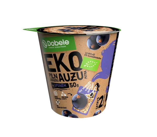 Ātri pagatavojamā auzu pārslu putra Dobele upeņu EKO 50g
