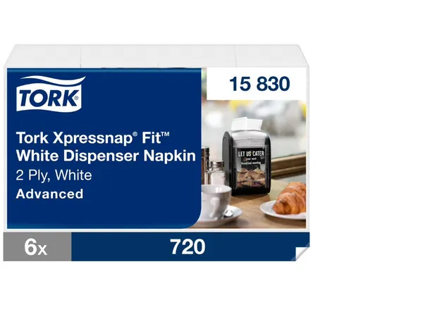 Baltas dozatoru salvetes N14 TORK Xpressnap, 720 salvetes
