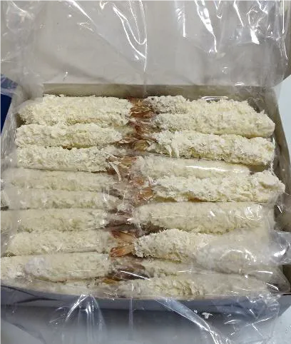 Baltkāju garneles panējumā TORPEDO, saldētas, 26/30, 1kg