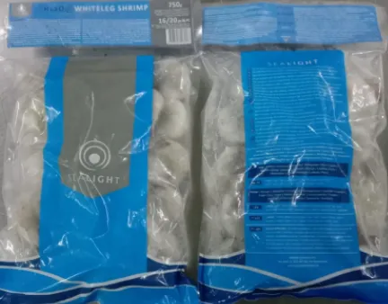 Baltkāju garneles SEALIGHT, sald., 16/20, jēlas, čaulā, bez galvas, 25% glazūra, 750/1kg HLSO EP