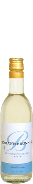 Baltvīns JOHANN BRUNNER Gewürztraminer, pussalds, 10,5%, 0.187l
