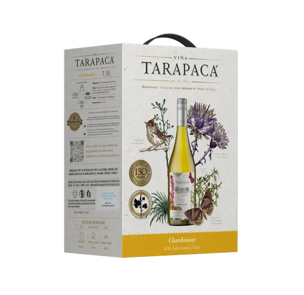 Baltvīns TARAPACA Biodiversity Chardonnay, sauss, 12,5%, BIB, 1.5l