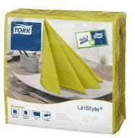 Banketu salvetes TORK Linstyle, pistāciju krāsa, 39x39 cm, 50 gab., 1 slānis, 478876