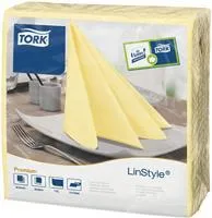 Banketu salvetes TORK Linstyle, šampaniešu krāsa, 39x39 cm, 50 gab., 1 slānis, 478712
