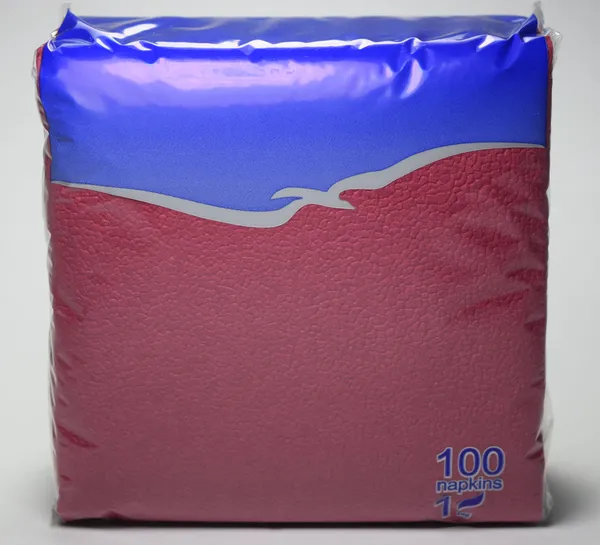 Bāra salvetes LENEK, burgundi, 24x24cm, 1 sl., 100gab