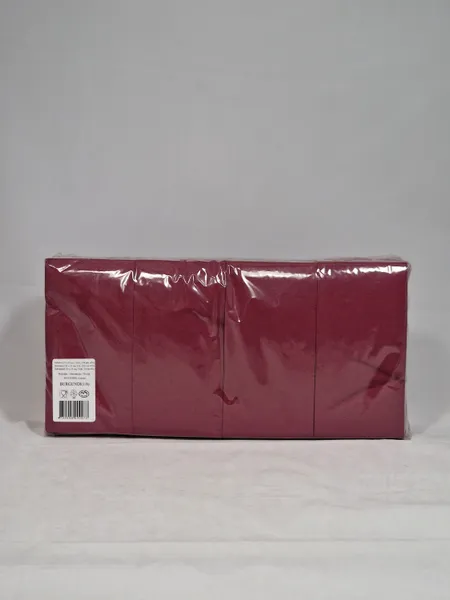 Bāra salvetes LENEK, burgundi, 33x33cm, 2 sl., 1/8, 250gab