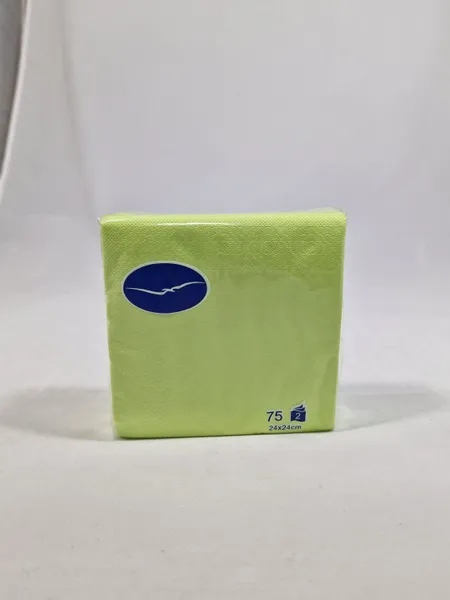 Bāra salvetes LENEK, citronu, 24x24cm, 2 sl., 75gab
