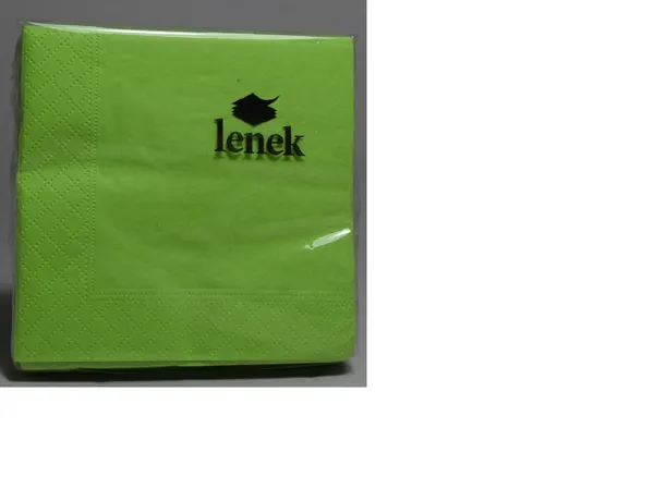 Bāra salvetes LENEK, gaiši zaļas, 24x24cm, 3 sl., 20gab