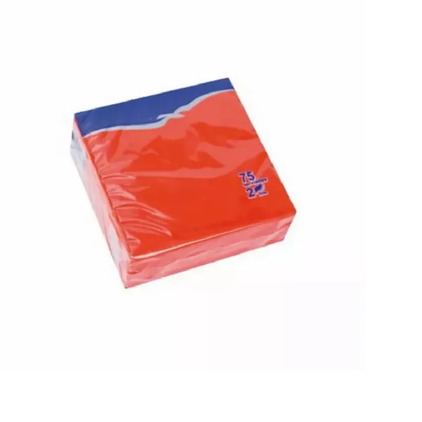 Bāra salvetes LENEK oranžas, 24x24cm, 2 sl., 75gab