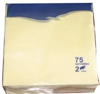 Bāra salvetes LENEK šampanieša krāsā, 24x24cm, 2 sl., 75gab