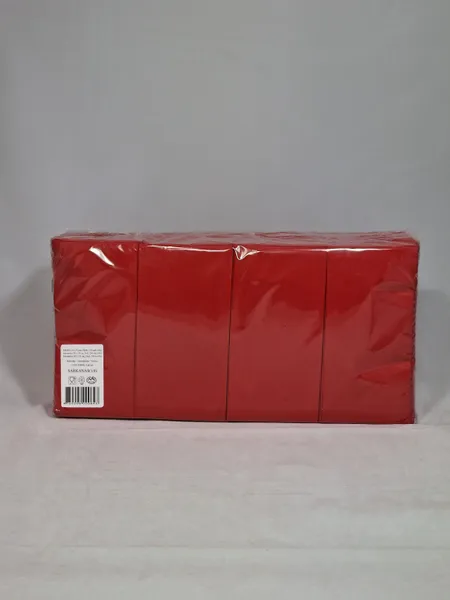 Bāra salvetes LENEK, sarkanas, 33x33cm, 2 sl., 1/8, 250gab