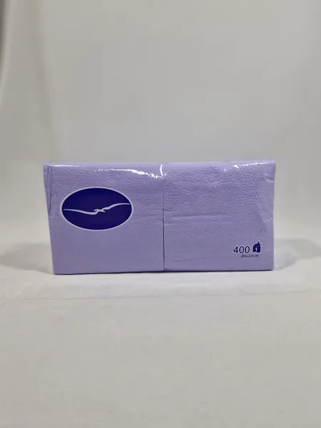 Bāra salvetes LENEK, violetas, 24x24cm, 1 sl., 400gab