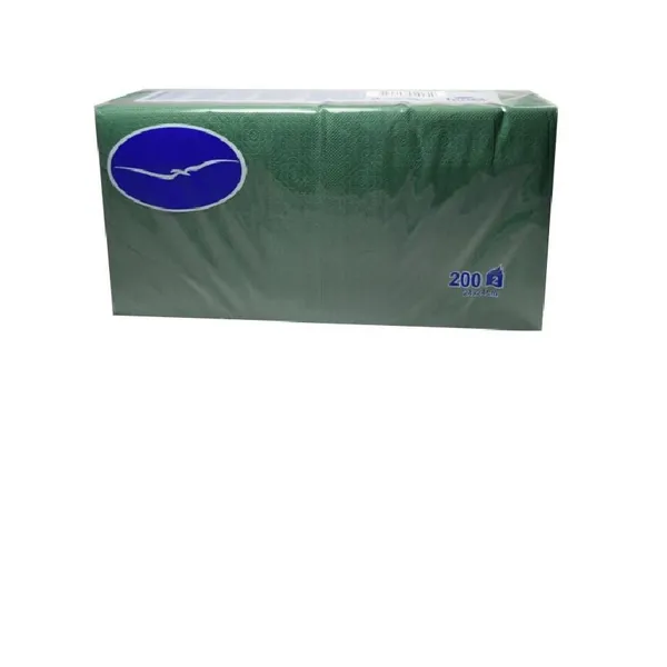 Bāra salvetes LENEK zaļas, 24x24cm, 2 sl., 200gab