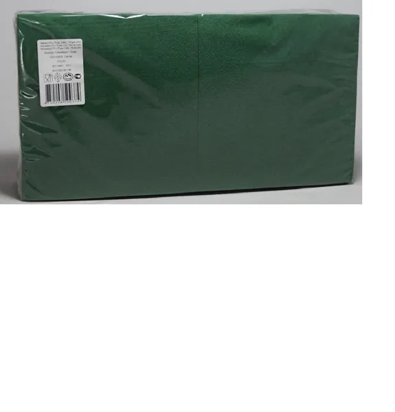 Bāra salvetes LENEK zaļas, 33x33cm, 2 sl., 250gab