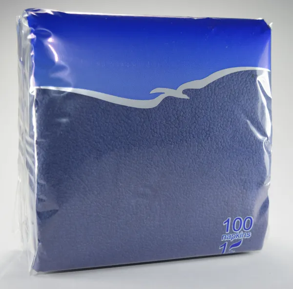 Bāra salvetes LENEK, zilas, 24x24cm, 1 sl., 100gab