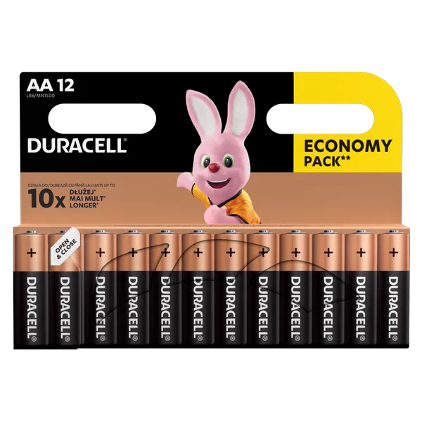 Baterijas DURACELL AA, LR6, 12 gab.
