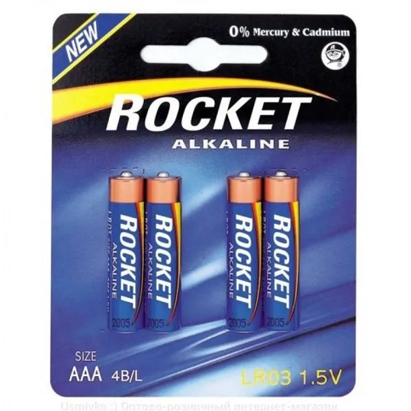 Baterijas Rocket LR03-4BB