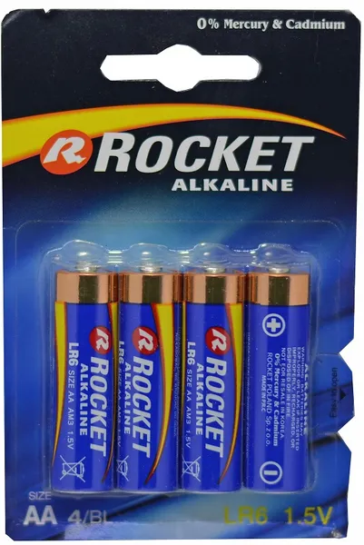 Baterijas Rocket LR06-4BB