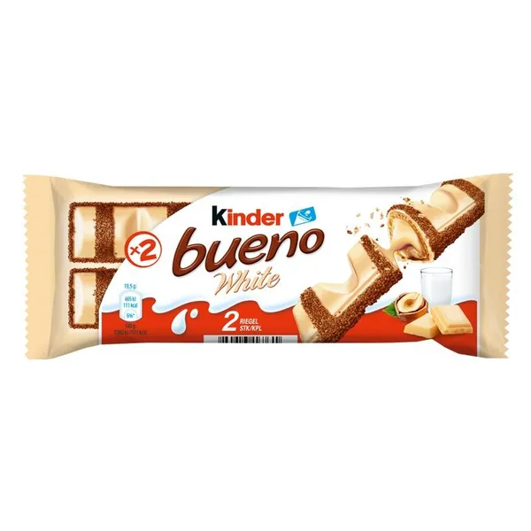 Šokolādes batoniņš White 39g, Kinder Bueno
