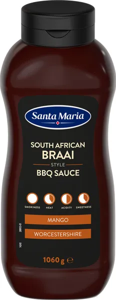 BBQ mērce Dienvidāfrikas braai 1060g, Santa Maria
