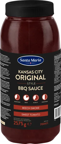 BBQ mērce Kanzasassitijas oriģinālā 2575g, Santa Maria