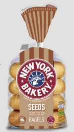 Beigeļi NEW YORK BAKERY ar sēklām, 300g