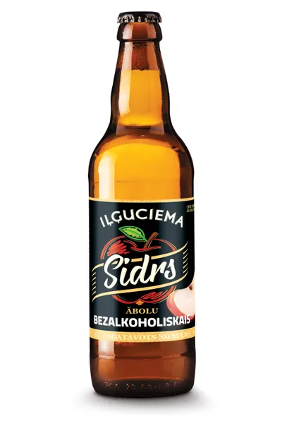 Bezalkoholiskais Ābolu sidrs 0.49L stikls(DEP)