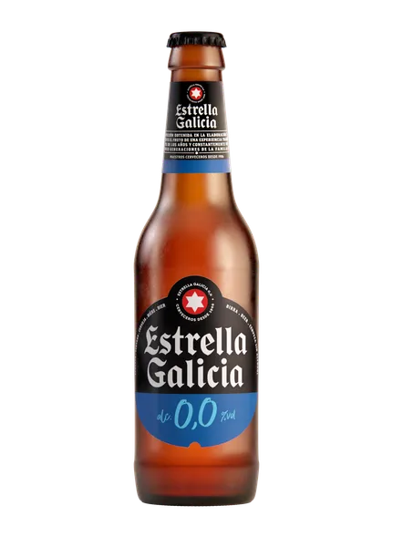 Bezalkoholisks alus ESTRELLA GALICIA, stiklā, 0.33l (DEP)