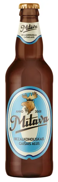 Bezalkoholisks alus MĪTAVA Gaišais, stiklā, 0.5l (DEP)