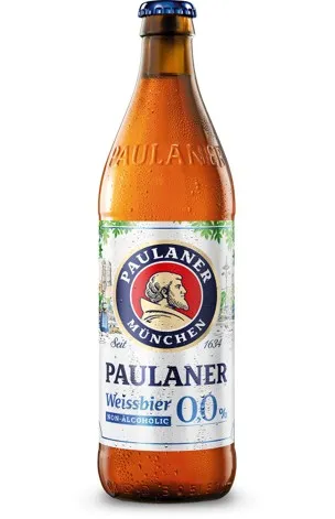 Bezalkoholisks alus PAULANER Weissbier, 0%, stiklā, 0.5l (DEP)