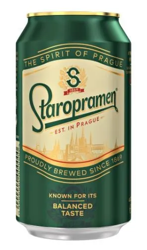 Bezalkoholisks alus STAROPRAMEN, bundža 0.33 l (DEP)_LIDOSTA