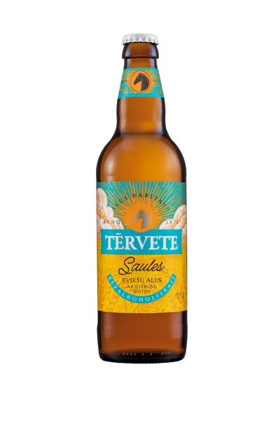 Bezalkoholisks alus TĒRVETE Saules, kviešu, stiklā, 0.5l (DEP)