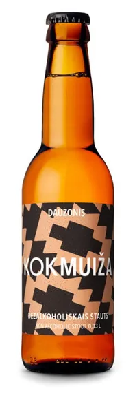 Bezalkoholisks alus VALMIERMUIŽAS Kokmuižas Stauts Dauzonis, stiklā, 0.33l (DEP)