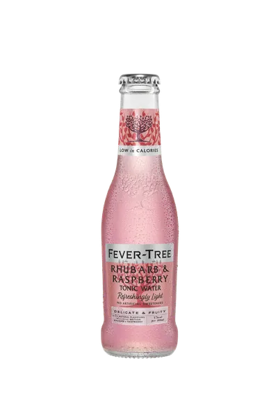 Bezalkoholisks dzēriens FEVER TREE Tonic Rhubarb&Raspberry, stiklā, 0.2l (DEP)