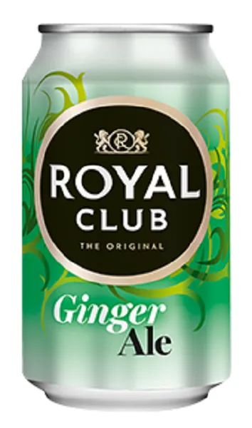 Bezalkoholisks dzēriens ROYAL CLUB Ginger Ale, bundžā, 0.33l (DEP)
