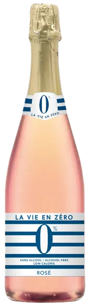 Bezalkoholisks dzirkstošais vīns LA VIE EN ZERO Rose, 0.75l (DEP)