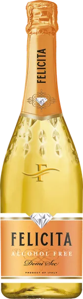 Bezalkoholisks dzirkstošs dzēriens FELICITA, pussalds, 0.75l (DEP)