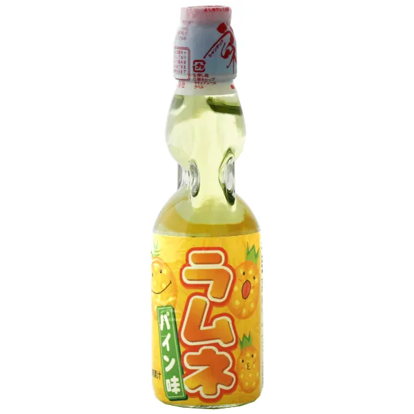 Bezalkoholisks gāzēts dzēriens HATAKOSEN Ramune, Ananasu, 0.2l (DEP)