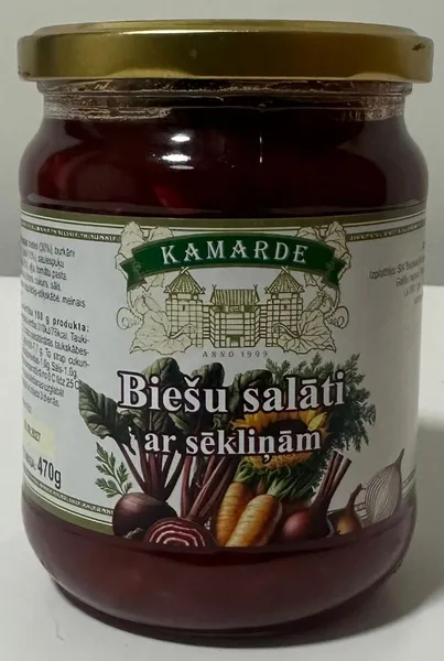 Biešu salāti ar sēkliņām KAMARDE, 470g