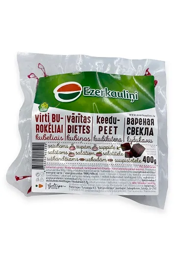 Bietes vārītas kubiņos 400g