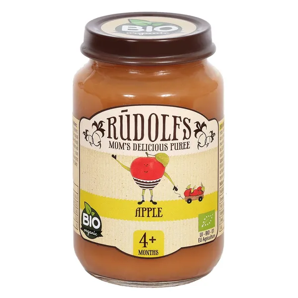 Biezenis RŪDOLFS BIO ābolu, no 4 mēn., 190g
