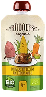 Biezenis Rūdolfs Dārzeņi ar lēcām un tītaru 110g