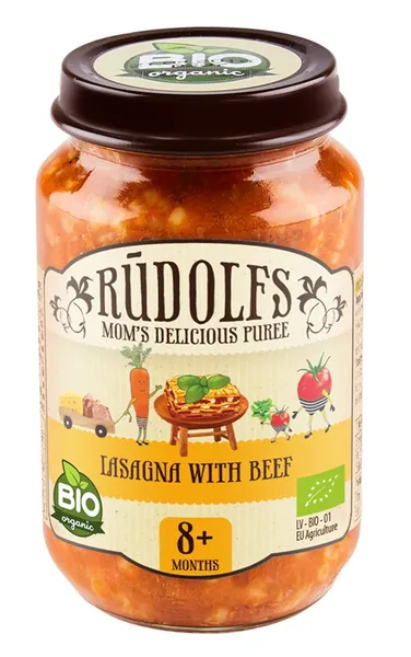 Biezenis Rūdolfs BIO lazanja no 8 mēn.190g